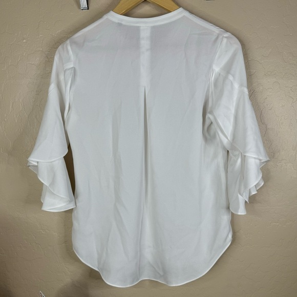 Cabi White Float Button-Up Blouse 5521 - Picture 3 of 7